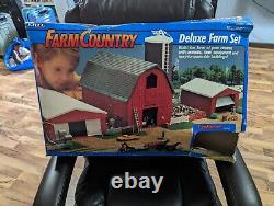 Ertl Farm Country Deluxe Farm Set 1/64 Open Box Incomplete