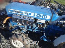 FORD 1100 Compact Utility Tractor MINT CONDITION 150 HRS! 4x4 4WD 3 PT PTO BLADE