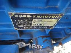 FORD 1100 Compact Utility Tractor MINT CONDITION 150 HRS! 4x4 4WD 3 PT PTO BLADE