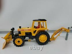 FORD 7710 1/32 Autoway Tractor With Vblade And Post Hole Digger RARE