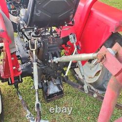 Farm Pro Tractor 2420 2 wheel drive with boom box blade plow used diesel motor