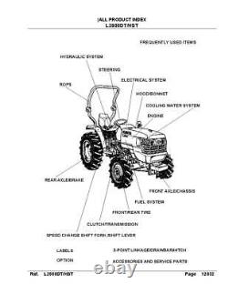 Farm Tractor Service, Parts & Operator Manual Fits Kubota B20 Tractor Workshop