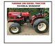 Farm Tractor Techni Workshop & Parts Manual Yanmar YM186 YM186D Diesel -2 Man
