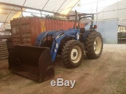 Ford New Holland TN110 Farm Tractor with Loader 110HP in Working Conditions