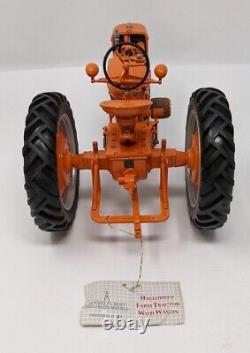 Franklin Mint Farmall Halloween Farm Tractor w Trailer Wagon Missing Accessories