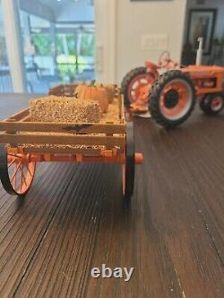 Franklin Mint Halloween Farm Tractor With Wagon Harvest Hollow Farms Farmall H