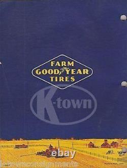 Goodyear Tires for Farm Tractors & Implements Vintage Graphic Sales Catalog 1950