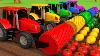Harvesting Fruits And Vegetables With Tractors Learn Colors For Kids Children Zorip