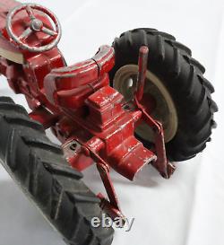 IH Farmall 340 Utility Tractor w Fast Hitch Attachments 3 Bottom Plow Vtg 1950s