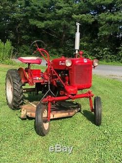 International Harvester Farmall Cub Tractor Mower Grass Brush Hydraulic