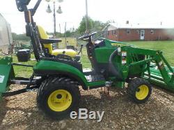 JOHN DEERE 1025R 2018 4WD With LOADER AND TILLER 12HRS AND WARRANTY! AMAZING
