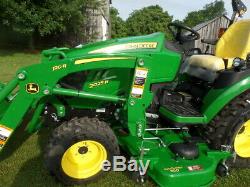 JOHN DEERE 2025R 2018 4WD With LOADER AND BELLY MWR 2HRS AND WARRANTY