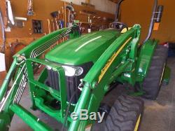 JOHN DEERE 4105 4WD LDR AND FRONTIER RC2072 BRUSHOG 2016 With 41 HRS! MINT
