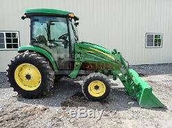 JOHN DEERE 4320 TRACTOR With 400CX LOADER, CAB, HEAT/AC, 4X4, HYDRO, 540 PTO, 48HP