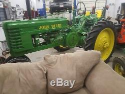 JOHN DEERE H tractor 2 cylinder with rear PTO and new rubber