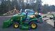 John Deere 1025R Diesel Tractor, 40 Hrs, 60 Mower Deck, Loader & 9 Auger