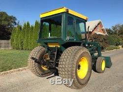 John Deere 1050 Tractor Loader 4x4 3 Point PTO Cab Diesel Farm Tractor