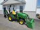John Deere 2032R Hydro Tractor with H130 Loader and 46 Backhoe