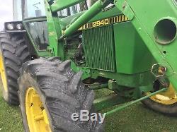 John Deere 2940 MFWD Tractor With Cab and Loader