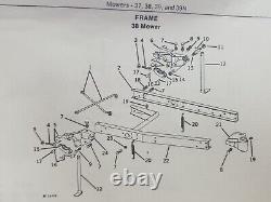 John Deere 38 Sickle Mower H 11240 Bracket RH part 6 on diagram
