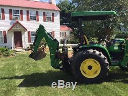 John Deere 4120 4 X 4 Loader Tractor Backhoe