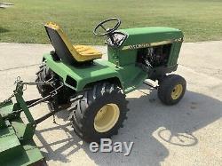 John Deere 430 Garden Tractor With REAR PTO, 3 Point, And Rear Deck