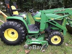 John Deere 4310 Compact Tractor with Loader/Mower/post hole digger/brush hog