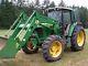 John Deere 4x4 Tractor WithCab, 640 loader Pwr shift. 6120 Hrs. Everything works