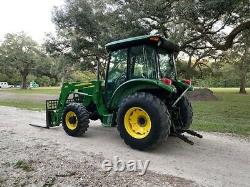 John Deere 5325 4x4 Farm Tractor Enclosed A/c Heat Cab Rear Remotes