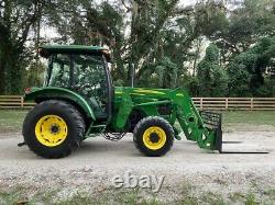 John Deere 5325 4x4 Farm Tractor Enclosed A/c Heat Cab Rear Remotes