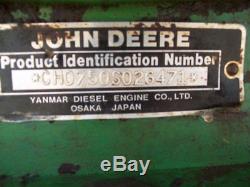 John Deere 750, 4-Wheel Drive Compact Diesel Tractor, Runs Good