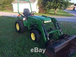 John Deere 755 4X4 With Quick Attach Loader And Mower