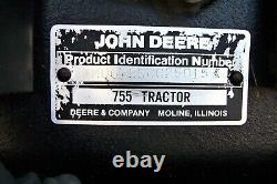 John Deere 755 Diesel 4X4 Tractor with 60 Deck Mows Grass DECK IS VERY NICE