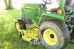 John Deere 755 Diesel 4X4 Tractor with 60 Deck Mows Grass DECK IS VERY POOR SHAPE