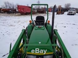 John Deere 770 Tractor with JD 70 Front Loader, 4WD, 60 Belly Mower, BEAUTIFUL