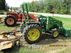 John Deere 790 Tractor 4x4 Loader, Mower
