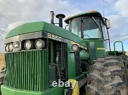 John Deere 8650 Double Duals Three Remotes Three Point And Front Blade Tractor