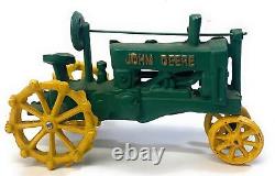 John Deere Cast Iron Tractor Toy Farm Vehicle Vtg