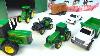 John Deere Farm Toy Playset Unboxing Horses Cows Vehicles Articulated Tractor Forklift