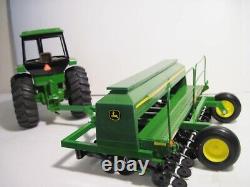 John Deere Farm Toy Tractor 4450 FWA with 1590 drill Ertl 1/16
