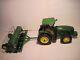 John Deere Farm Toy Tractor 7820 FWA with 1590 drill Ertl 1/16