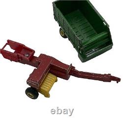 John Deere Matchbox Green Red Yellow Loader Tractor Farm Equipment Toy Lot Of 11