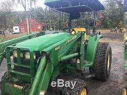 John Deere Tractor 4500 with 4 in 1 bucket 460 loader 1 owner 4 x 4 farm utility