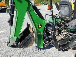 John Deere Tractor 4x4 Loader Backhoe Belly Mower