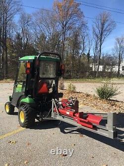 John deere 1025r tractor 31 Hrs, Snow Blower, Log Splitter, Heated Cab