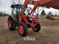 KUBOTA M7060 4x4 loader tractor 71hp cab tractor hydraulic shuttle farm tractor