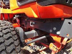 Kubota B2410 Diesel Compact Tractor 60 Belly Turf Finish Brush Mower