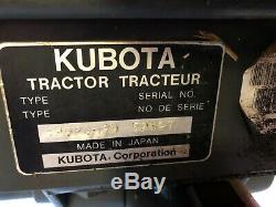 Kubota B2920 Tractor Loader Land Pride Rear Finish Cut 60 25-60 B-Series Diesel