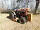 Kubota B6100E 2 wheel drive tractor with mower and box scraper