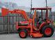 Kubota B7500 4X4 Diesel Tractor With Cab, Belly Mower, Front End Loader, & Blade